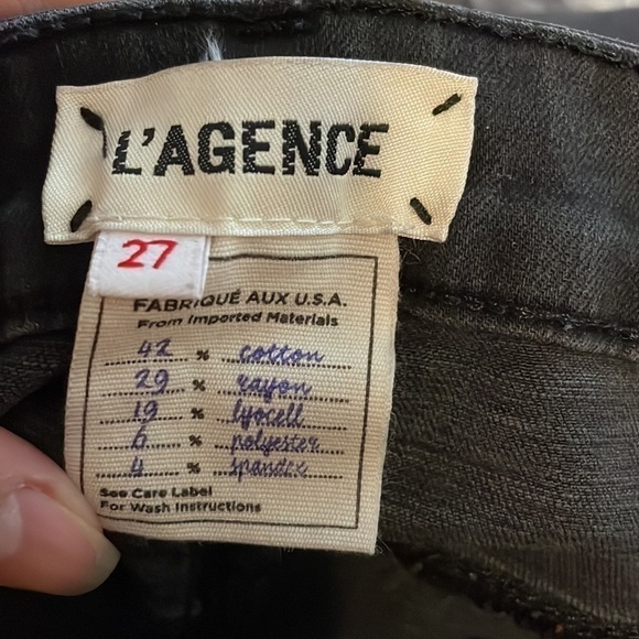L'agence Margot Distressed High Waist Skinny Jeans size 27 - Picture 9 of 9